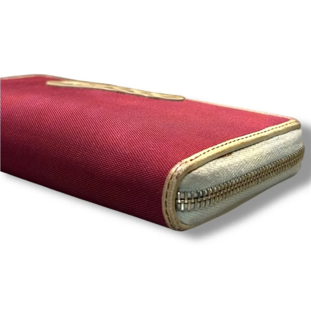 Gucci Red Wallet Vintage Zip-around Long Wallet The Boulevard Collection RARE - Picture 6 of 14